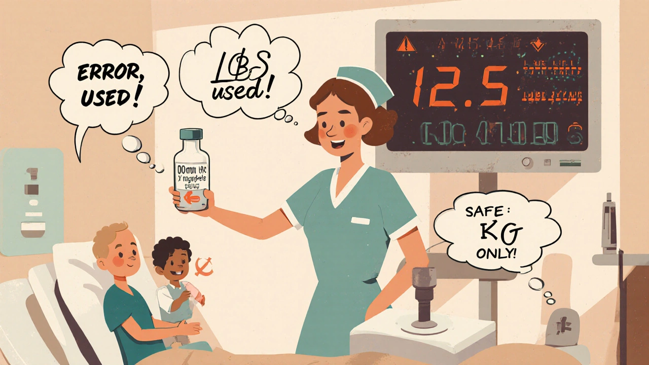 Infirmière et médecin vérifient ensemble une seringue médicale avec un écran d&#039;alerte, en présence d&#039;un bébé hospitalisé.