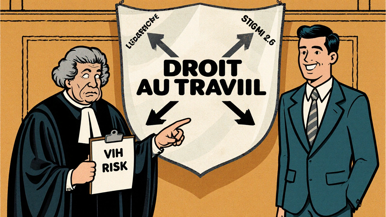 Un juge protège un salarié contre la discrimination au travail en France.