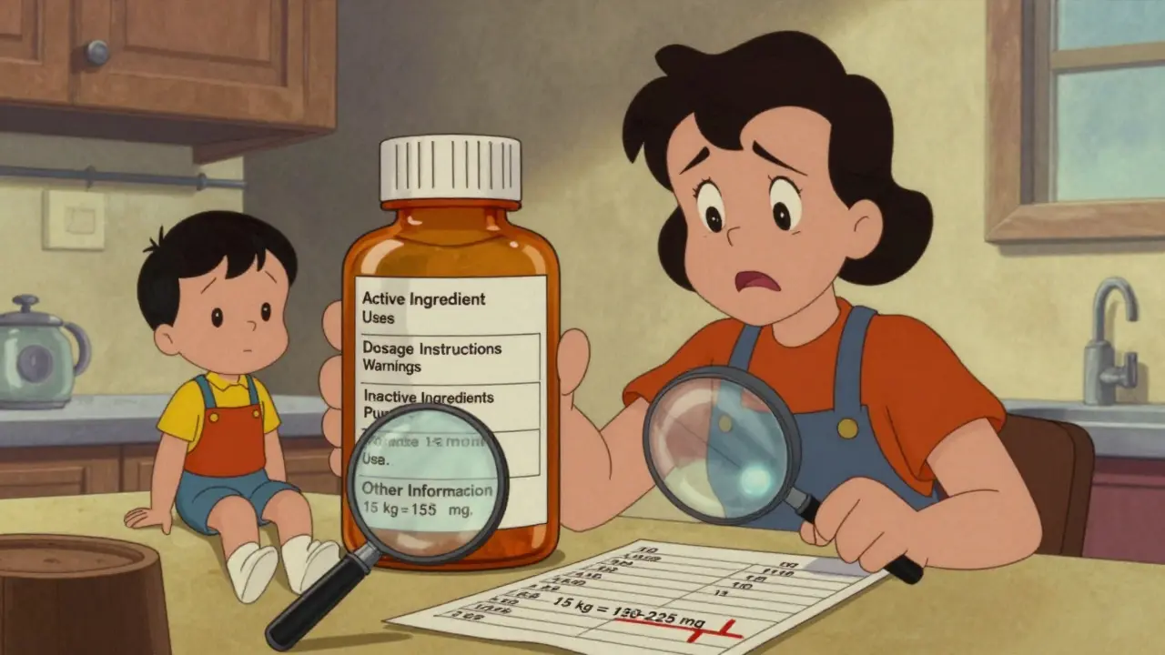 Comment lire les étiquettes des médicaments pour enfants selon l'âge et le poids