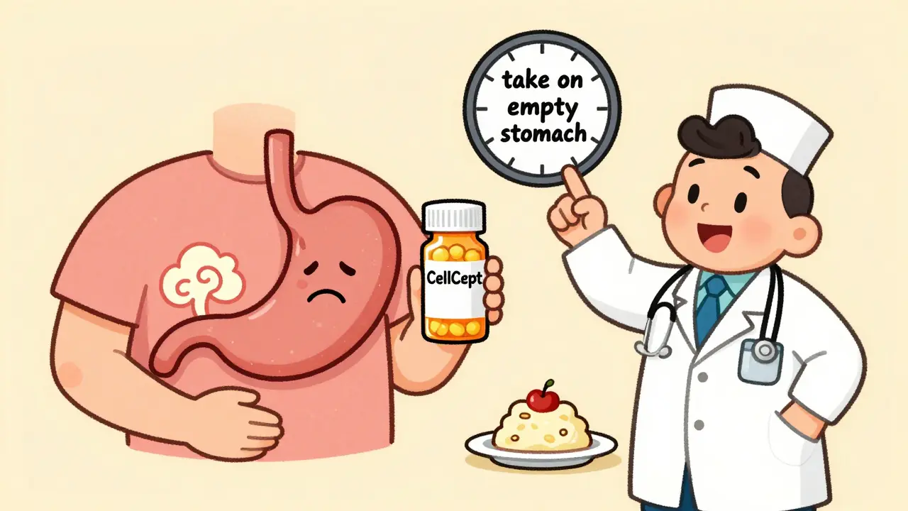 Gérer les effets gastro-intestinaux de la mycophénolate : nausées et diarrhée