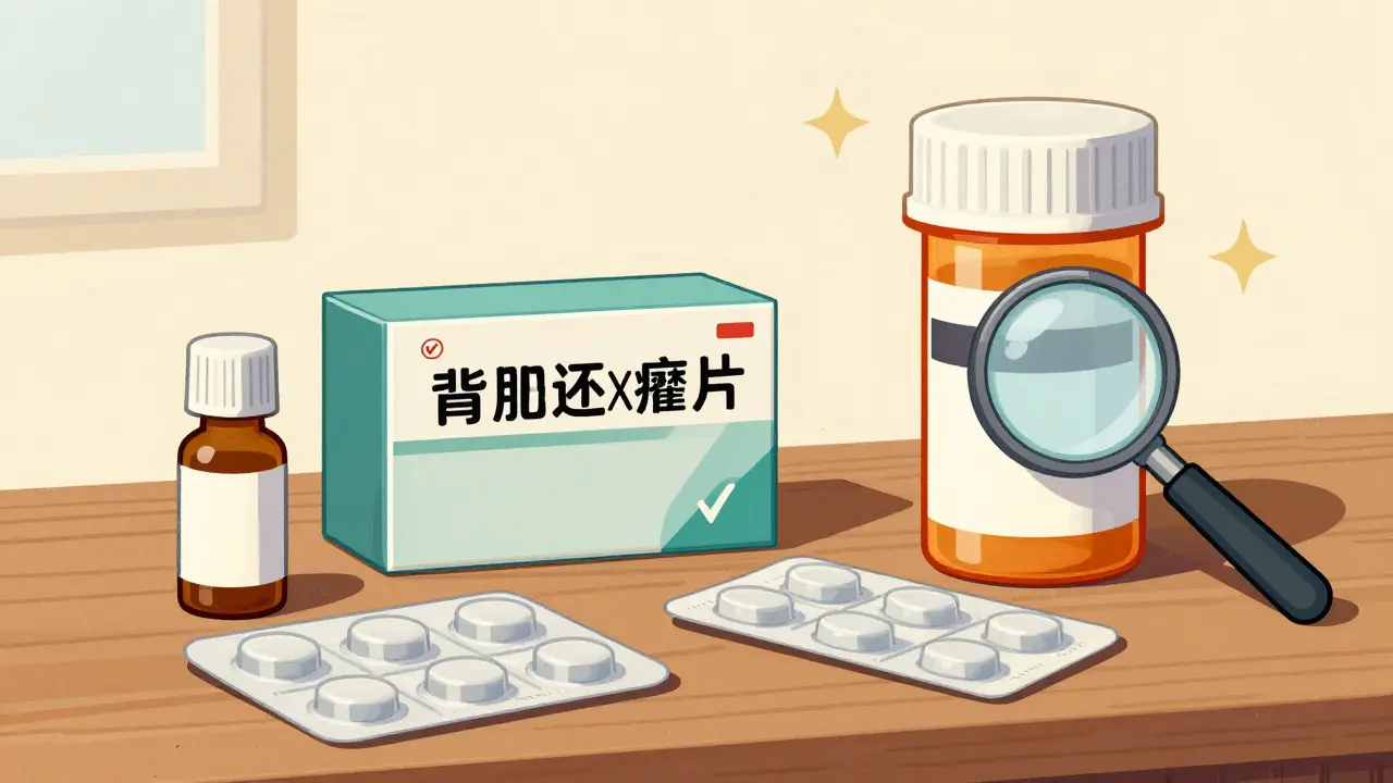 Comparaison visuelle des différentes présentations de médicaments en style rétro